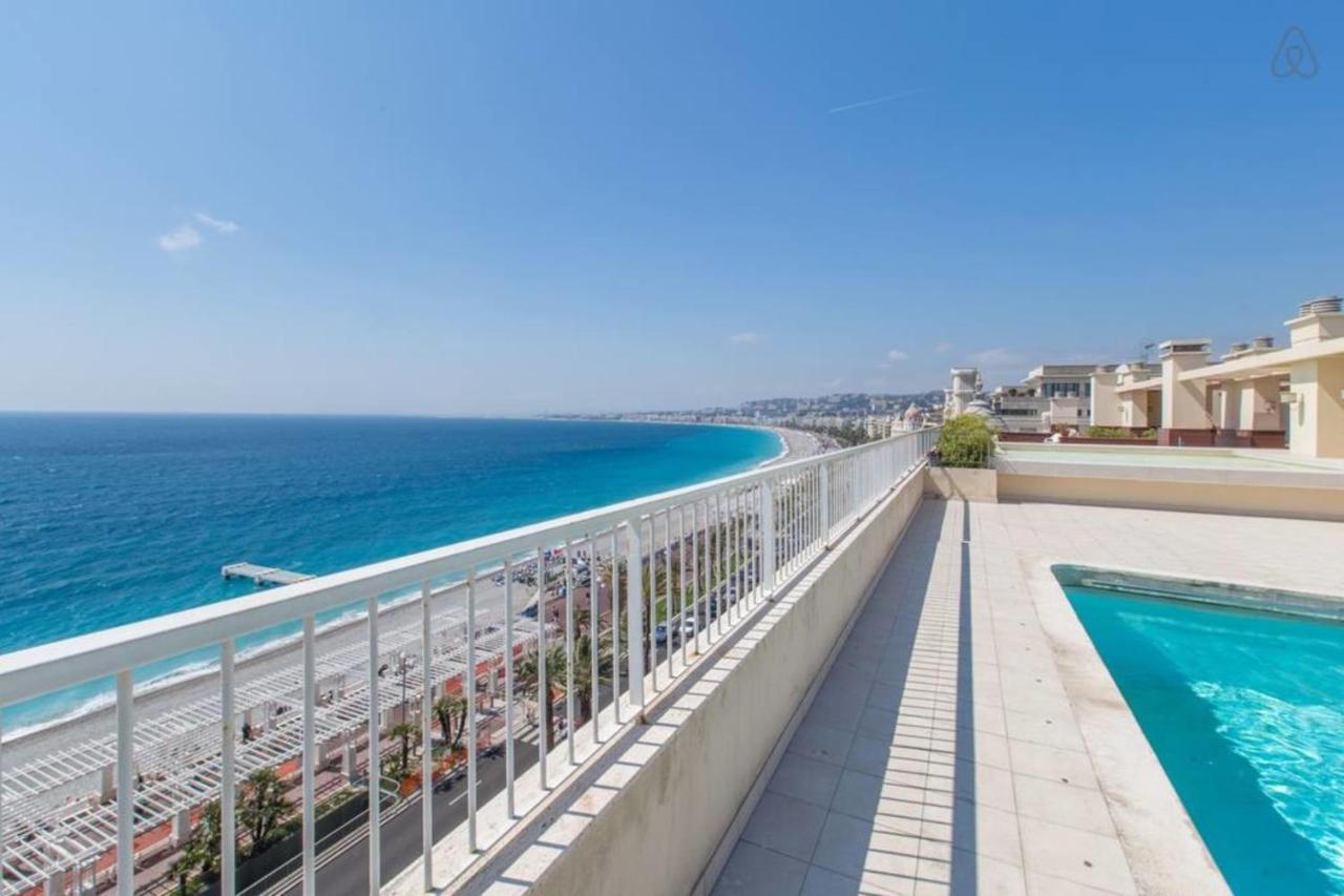 Апартаменты Royal Promenade Pool Terrace With Sea View Ницца Экстерьер фото