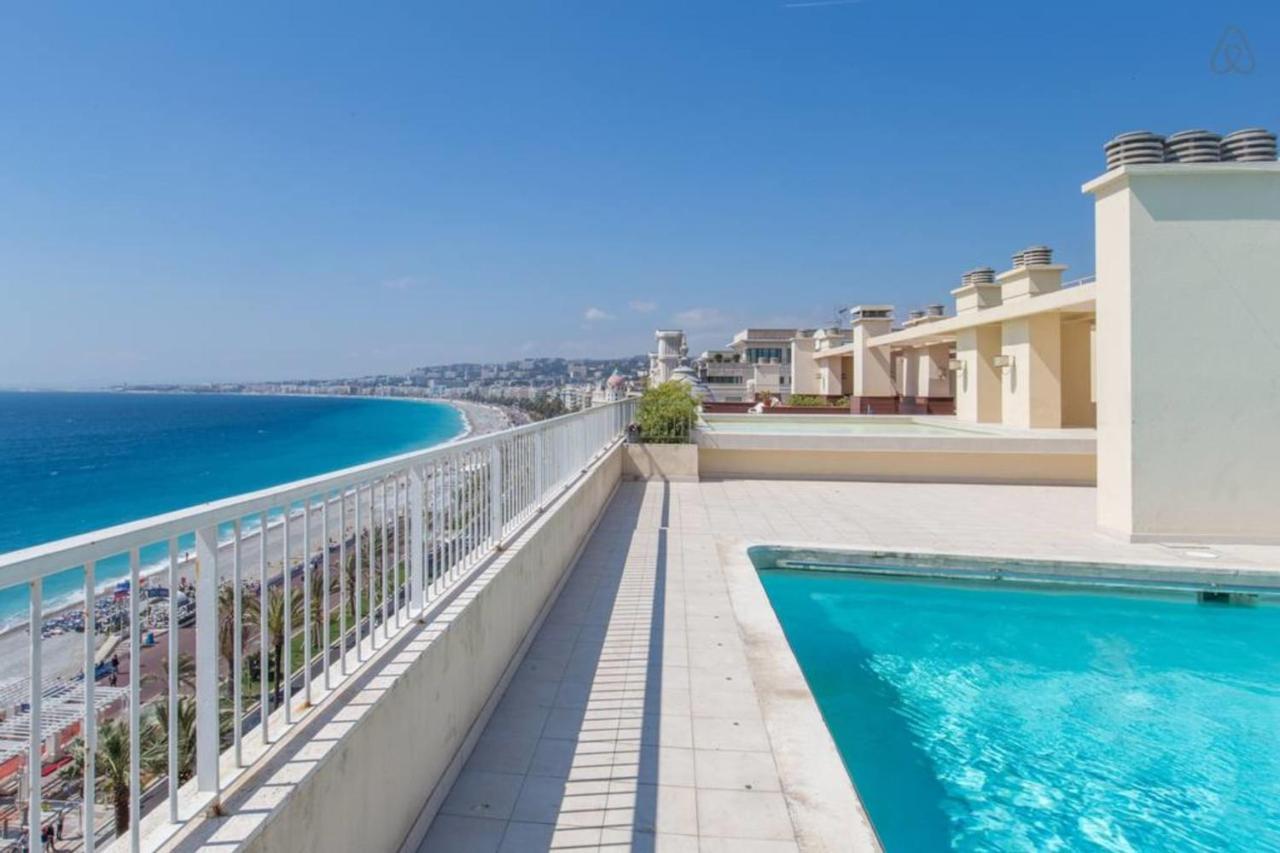 Апартаменты Royal Promenade Pool Terrace With Sea View Ницца Экстерьер фото