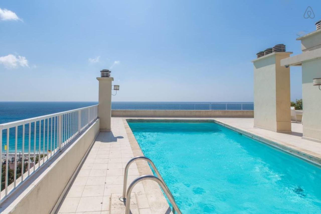 Апартаменты Royal Promenade Pool Terrace With Sea View Ницца Экстерьер фото